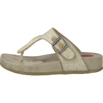 Dámské pantofle JANA SHOES NĚMECKO Letní dámské nazouváky JANA 204 béžové kožené Velikost: 37