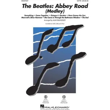 Beatles: Abbey Road - Medley (noty na sborový zpěv, SATB) - SADA 5 ks