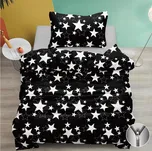 Bavlněné povlečení STAR černé Rozměr povlečení: 70 x 90 cm | 140 x 200 cm 215017452