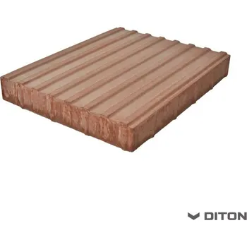 Stavební materiál DITON Zámková dlažba OBDÉLNÍK 8 cm OBDÉLNÍK 50 / 40 / 8 SLEPECKÝ VODÍCÍ LINIE červená