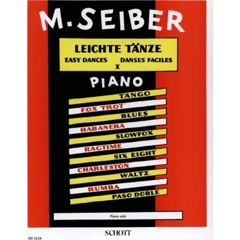 Matyas Seiber: Easy Dances 1 (noty na klavír)