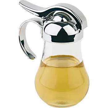 Karafa skleněná na med, 150ml prům.8,4cm,v.14cm