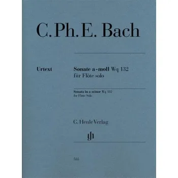 Carl Philipp Emanuel Bach: Sonata for Flute Solo Wq 132 (noty na příčnou flétnu)