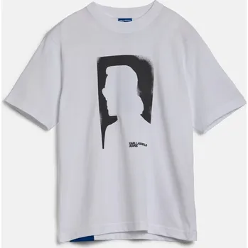 Dámské tričko TRIČKO KARL LAGERFELD JEANS KLJ REGULAR KARL SSLV TEE WHITE