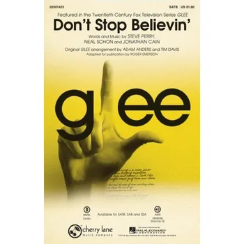Don't stop Believin' from Glee (noty na sborový zpěv, SATB) - SADA 5 ks
