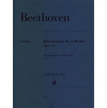 Ludwig van Beethoven: Piano Sonata No. 11 B Flat Op. 22 (noty na klavír)