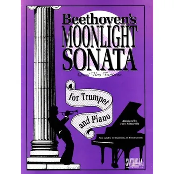 Ludwig van Beethoven: Moonlight Sonata (noty na trubku, klavír)