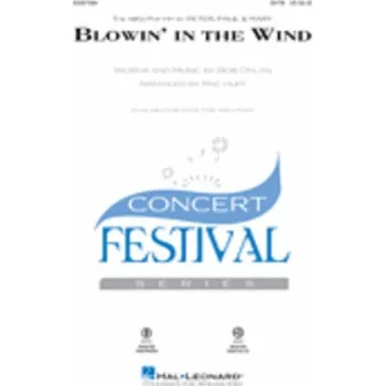 Peter Paul and Mary: Blowin' in the Wind (noty na sborový zpěv, SATB) - SADA 5 ks