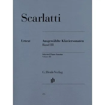 Domenico Scarlatti: Selected Piano Sonatas - Volume III (noty na klavír)