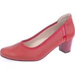 OBUV JANA ČR Boty JANA 2850 červené dámské kožené lodičky Velikost: 40