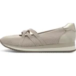 JANA SHOES NĚMECKO Boty Jana 173 béžovo/zlaté dámské polobotky Velikost: 41