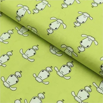 Bavlněná látka s motivem oveček š. 140 cm