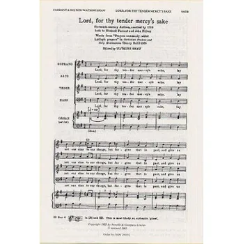 Richard Farrant/John Hilton: Lord, For Thy Tender Mercy's Sake (noty na sborový zpěv SATB) - SADA 5 ks