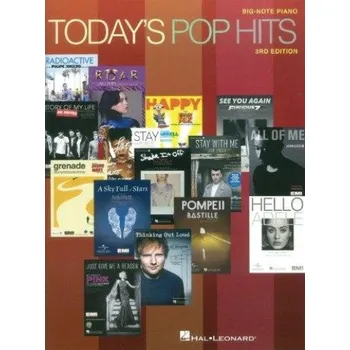 Today's Pop Hits: 3rd Edition - Big Note Piano (velké noty na snadný sólo klavír)