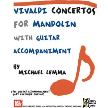 Vivaldi Concertos For Mandolin (noty na mandolínu, kytaru)