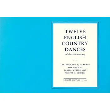 12 English Country Dances of the 18th Century (noty na klavír)