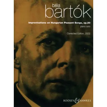 Béla Bartók: Improvisations On Hungarian Peasant Songs Op.20 (noty na klavír)