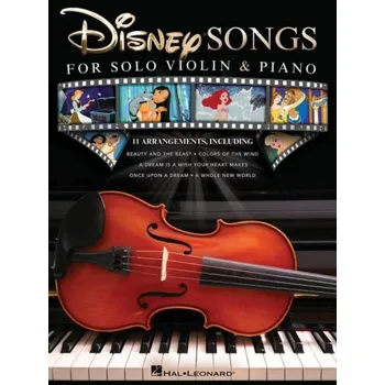 Disney Songs for Solo Violin & Piano (noty na housle, klavír)