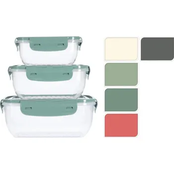 Dóza na potraviny EXCELLENT HOUSEWARE Dóza na potraviny sada 3 ks šedá KO-024001560seda