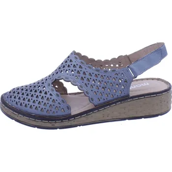 Dámské sandále MANITU Boty Polk modré dámské letní kožené Velikost: 39