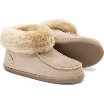 Dámské pantofle Dámské bačkory z ovčí kůže PEPPIN Barva: Béžová, Velikost: 41