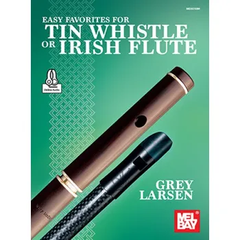 Easy Favorites for Tin Whistle or Irish Flute (noty na irskou flétnu) (+audio)