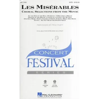 Les Misérables (Bídníci) - Choral Selections From The Movie (SATB/Piano) (noty na sborový zpěv) - SADA 5 ks