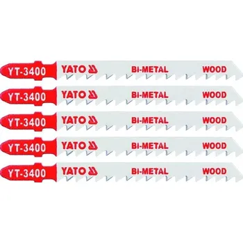 Yato List do přímočaré pily 100 mm na dřevo TPI6 5 ks Bi-Metal