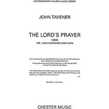John Tavener: The Lord's Prayer (1999) (noty na sborový zpěv SATB) - SADA 5 ks