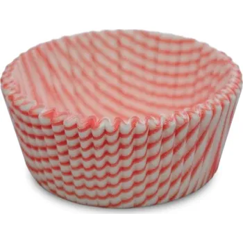 Jednorázové nádobí Košíček papírový prům. 50, v.26mm (růžový proužek) 2000 ks/bal
