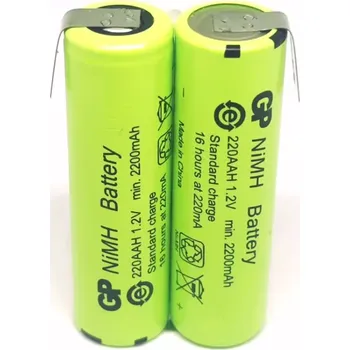 Článková baterie Baterie GP AA 2200mAh GP220AAH - 2,4V - páskové vývody
