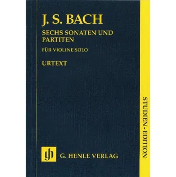 J.S. Bach: 6 Sonaten Und Partiten BWV 1001-1006 - Study Score (noty na housle)