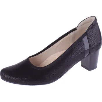 Dámské lodičky OBUV JANA ČR Boty JANA 2850 černé dámské kožené lodičky Velikost: 41