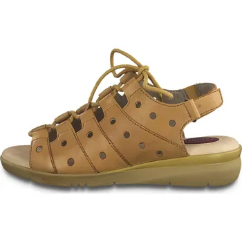 Dámské sandále JANA SHOES NĚMECKO Dámské kožené letní sandály Jana 001 hnědé Velikost: 39