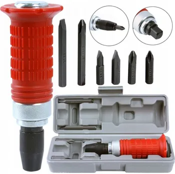 Šroubovák Úderový šroubovák s bity 6ks, 1/2" MAR-POL