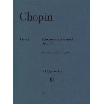 Frédéric Chopin: Piano Sonata B Minor Op. 58 (noty na klavír)