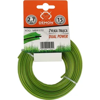 Struna do sekačky Struna zesílená, hvězdicový profil, 15m, 2,7mm DEMON