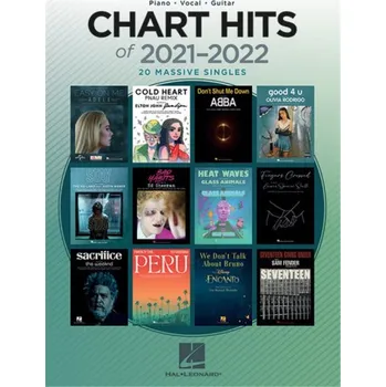 Chart Hits of 2021-2022 (noty na klavír, zpěv, akordy)