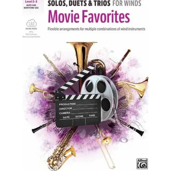 Solos, Duets & Trios for Winds: Movie Favorites (noty na altsaxofon, barytonsaxofon)(+audio)