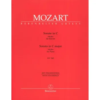 W.A. Mozart: Sonata in C major KV 545 (noty na klavír)
