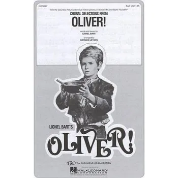 Lionel Bart: Choral Selections From Oliver! (noty na sborový zpěv SAB, klavír) - SADA 5 ks