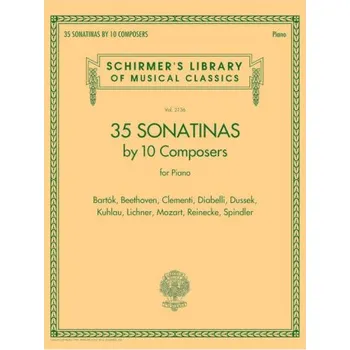35 Sonatinas By 10 Composers For Piano (noty na sólo klavír)