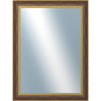 Zrcadlo DANTIK - Zrcadlo v rámu 60x80 | ZVRATNÁ červenozlatá plast