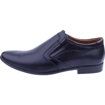 Pánské polobotky OBUV JANA ČR Pánské kožené polobotky 1035 černé Velikost: 44