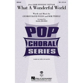 Louis Armstrong: What a Wonderful World (SSA) (noty na sborový zpěv) - SADA 5 ks