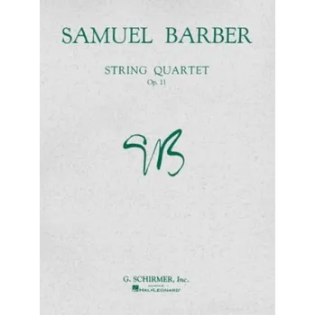 Samuel Barber: String Quartet, Op. 11 - Parts (noty pro smyčcový kvartet)