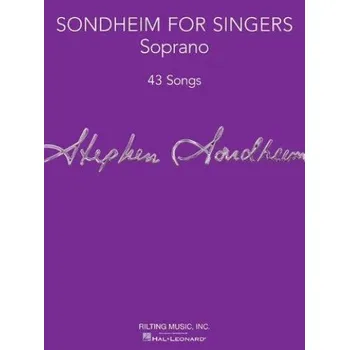 Sondheim For Singers: Soprano (noty na zpěv)