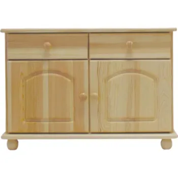 Komoda Kiknabytek.cz Dřevěná komoda MB 18 80x55x35 cm borovice masiv Odstíny: Přírodní lakovaná