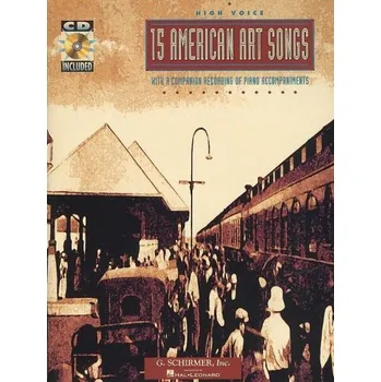 15 American Art Songs - High Voice (noty na zpěv, vysoký hlas, klavír) (+audio)