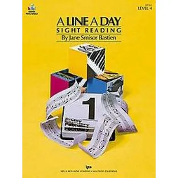 Bastien Piano Basics: A Line A Day Sight Reading: Level 4 (noty na sólo klavír)